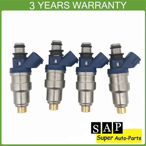 New Set Of 4 Fuel Injectors 23250 75040 Fits For 95 00 Toyota Tacoma 2