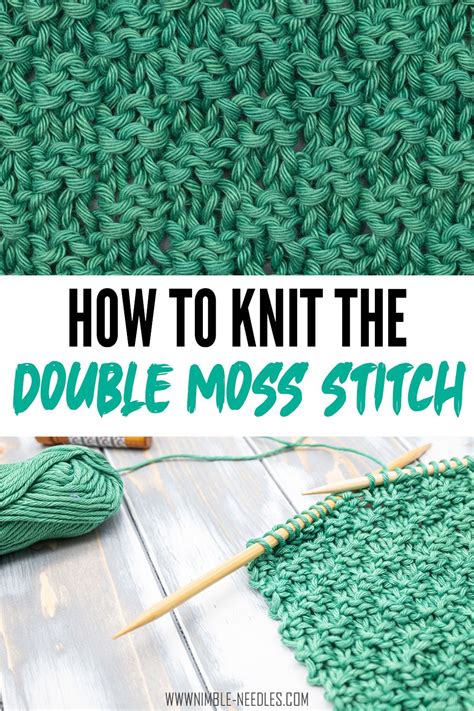 Everything You Need To Know On How To Knit The Double Moss Stitch For