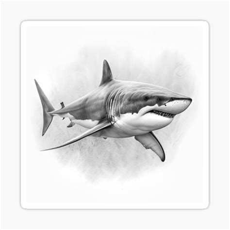 "Shark pencil drawing" Sticker for Sale by Pencil-Art | Redbubble