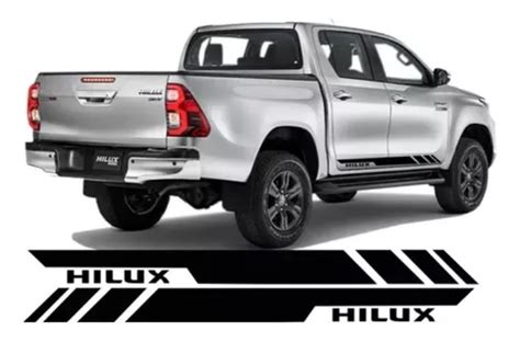 Stickers Calcoman A Franjas Laterales Toyota Hilux Meses Sin Inter S