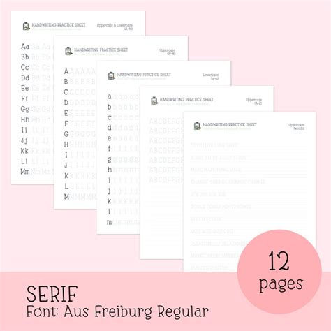 Handwriting Practice Bundle Printable Handwriting Worksheets Etsy