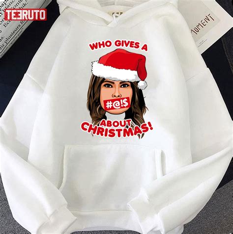 Melania Trump Who Gives A F About Christmas Unisex Sweatshirt - Teeruto