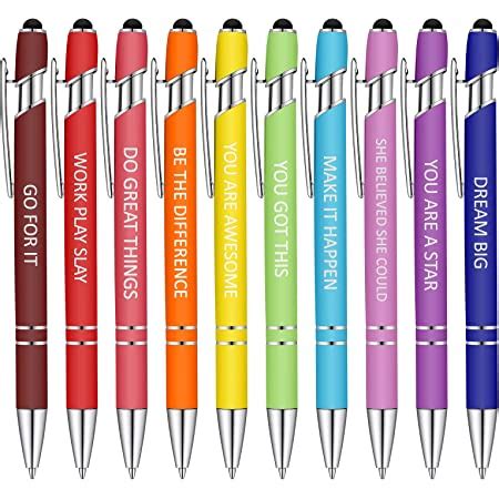 Amazon Zonon Pieces Quotes Pen Inspirational Ballpoint Pen