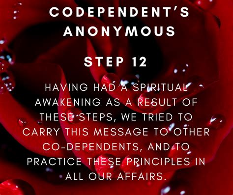 Codependents Anonymous Step 12 Codependents Anonymous Life