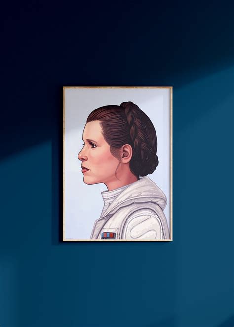 Star Wars Princess Leia Poster Art Print May The 4th Wall Art Galaxys