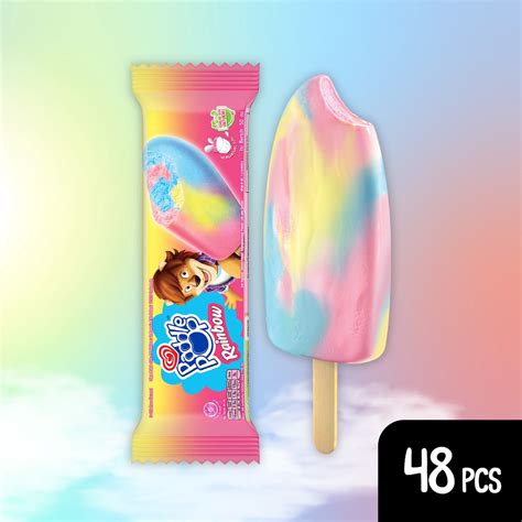 Jual 48 Pcs Paddle Pop Rainbow 50 ML Es Krim Ice Cream Wall S