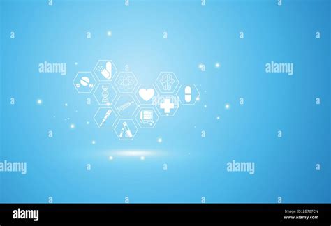 Abstract Health Medical Science Healthcare Icon Digital Technology