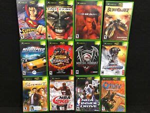 Original Microsoft XBOX Games Choose Your Classic Vintage xbox Video ...