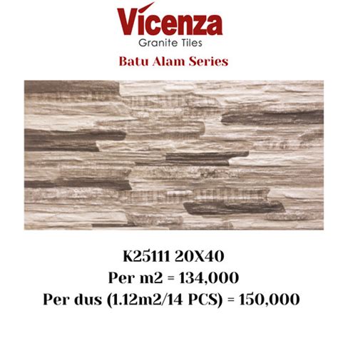 Jual Granit Granite Tile Batu Alam Vicenza 20x40 Dindinglantai K25111