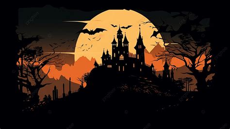 Halloween Night Castle Background, Halloween, Night, Castle Background ...