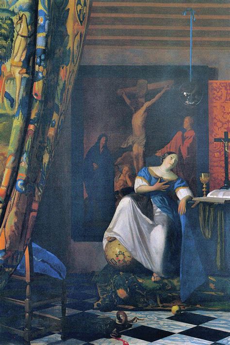 Allegory of Faith Painting by Johannes Vermeer - Fine Art America