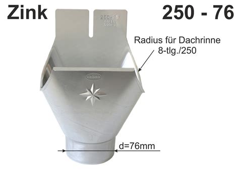 Zink Einhangstutzen Tlg D Mm Dach Teufel