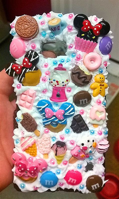 Decoden Kawaii Style Chocolate And Sweets Phone Case Bling Heels