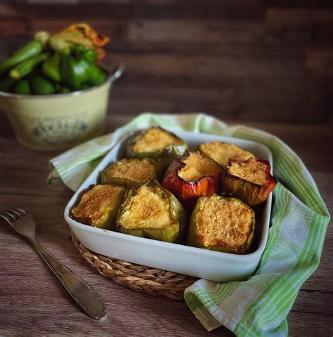 Peperoni Ripieni Al Forno Con Pollo E Mozzarella Sogni Dolci E Salati