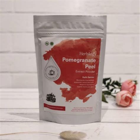 Jual Herbilogy Pomegranate Peel Kulit Delima Extract Powder 100 Gr