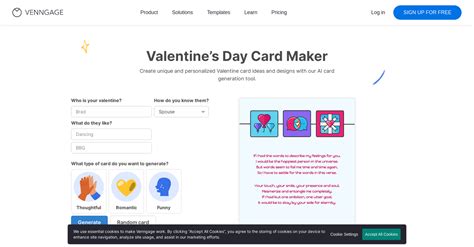 Venngage Valentine Card Maker - Cloudbooklet