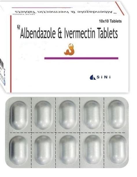 Albendazole Ivermectin Tablets Packaging Type Blister X