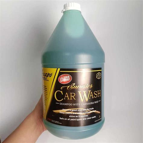 Guapo Car Care Solutions Shampoo With Carnauba Wax 1 Gallon 379 Liter Shopee Philippines