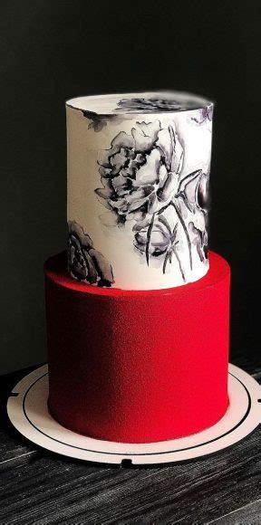 Pretty Cake Decorating Designs Weve Bookmarked Hand Painted Black