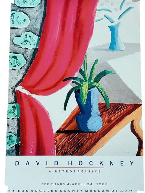 At Auction David Hockney Pencil Signed Exhibition Poster 36