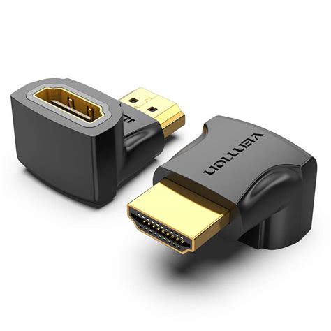 Vention Hdmi Degree Male To Female Adapter Black Ven Aiob