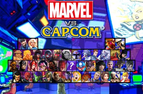 Marvel Vs Capcom 1 Character Select