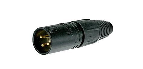 NEUTRIK NC3MX B 3 Pin XLR Male Cable Mount Connector Black Reverb