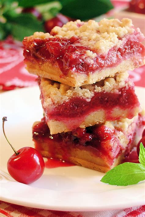 Cherry Pie Crumble Bars Best Ever Wicked Good Kitchen