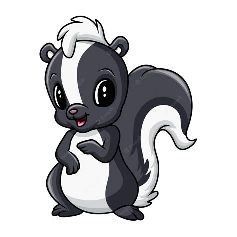 Premium Vector Cute Baby Skunk A Sitting