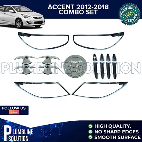 Hyundai Accent Sedan Garnish Set 2012 2013 2014 2015 2016 2017 2018