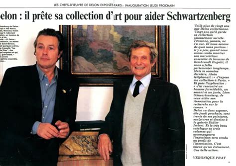 Coupure De Presse Clipping Alain Delon Pr Te Sa Collection D Art