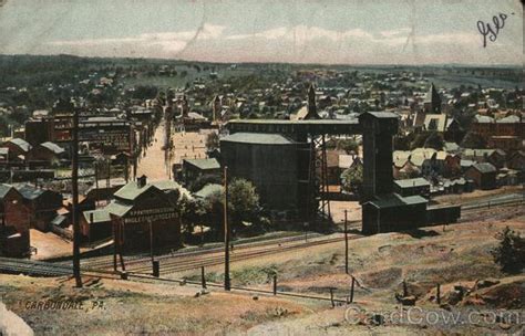 View of Carbondale Pennsylvania Postcard