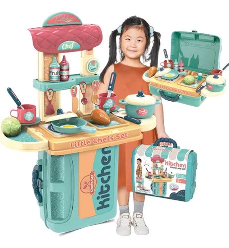 Cozinha De Brinquedo Completa Infantil Kit Maleta Chef Em Frete Gr Tis