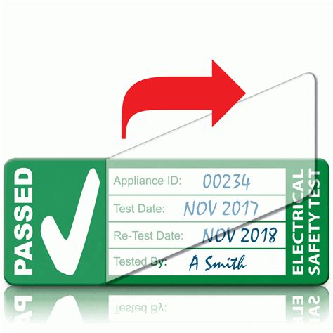 Write And Seal Standard Passed PAT Test Labels The Label People