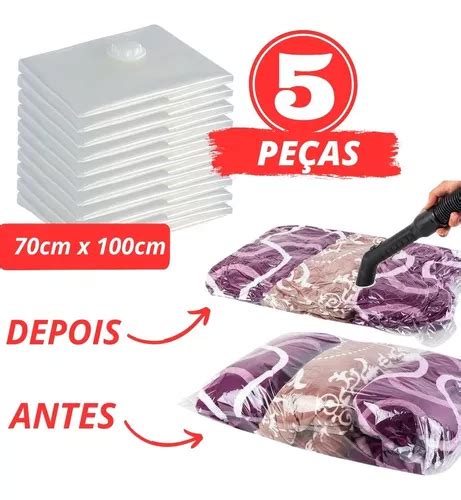 Kit Sacos V Cuo Guardar Roupa Organizador X Cm Parcelamento