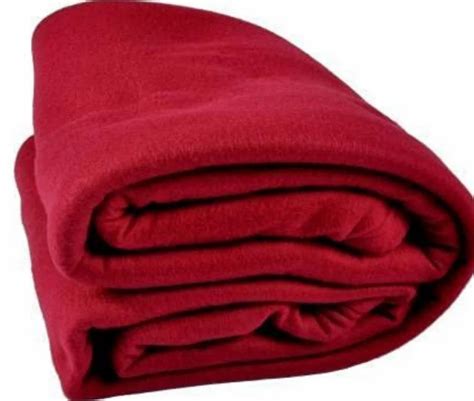 Woolen Hospital Red Blankets, Size: Double at Rs 350/piece in ...