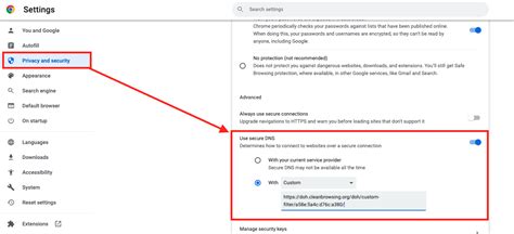 Configure Secure Dns On Chrome Doh On Chrome Cleanbrowsing Help