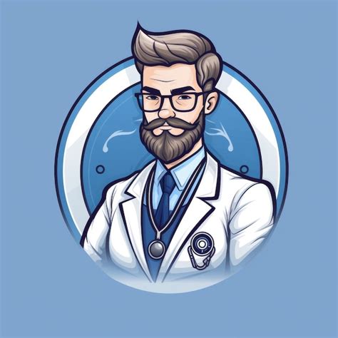 Premium AI Image Medical Sociologist Mascot For A Company Logo