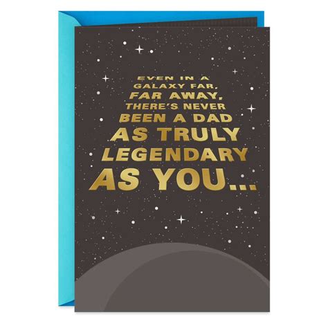 Star Wars Legendary Dad Father S Day Card In Starwars Birthday