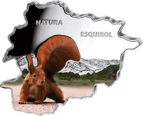 10 Diners Andorra Natura Squirrel 2013 Colorized 1oz 999 Silver Coin PP