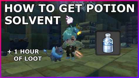 How To Get Potion Solvent 1 Hour Worth Of Loot Maplestory 2 Oce