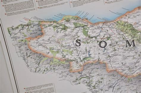 Somerset Map County Map of Somerset Vintage Map Print of - Etsy