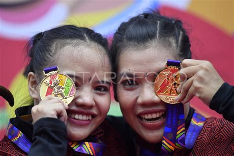 SEA GAMES 2021 PESILAT GANDA PUTRI INDONESIA RAIH EMAS ANTARA Foto