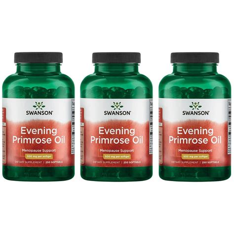 Swanson Evening Primrose Oil 500 Mg 250 Sgels 3 Pack Walmart