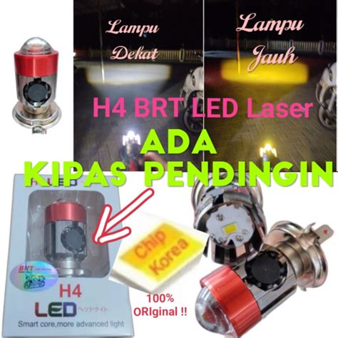 Jual Lampu Utama Led Laser H Kipas Brt M F Headlamp High Low