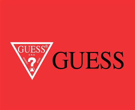 Guess Brand Logo With Name Symbol Design Clothes Fashion Vector