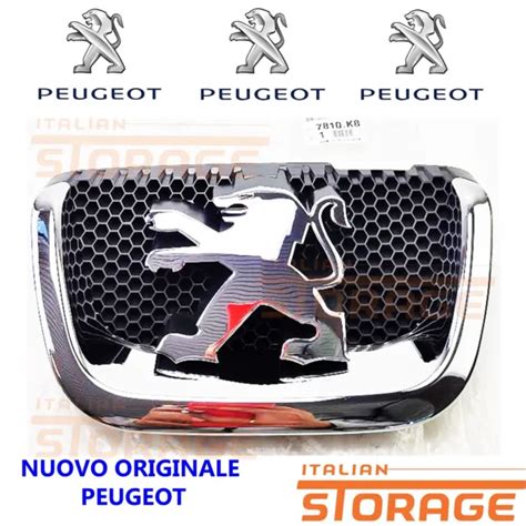 Peugeot Emblema Stemma Logo Griglia Anteriore Nuovo Originale