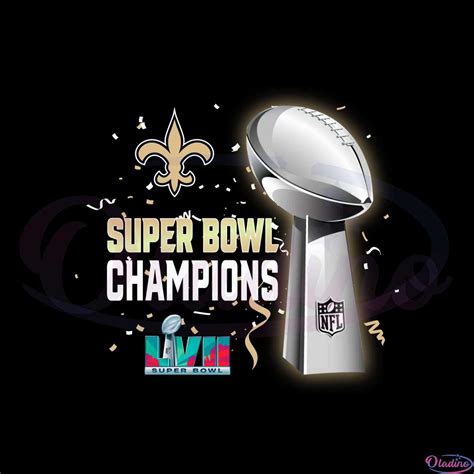 New Orleans Saints Super Bowl Lvii 2023 Champions Png