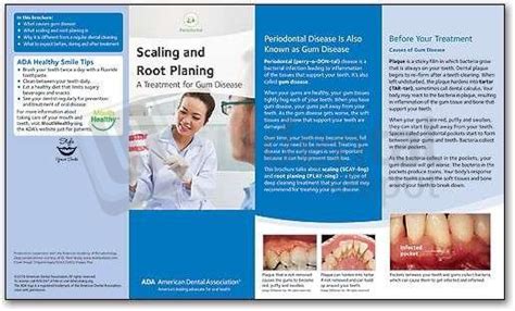 Ada Brochure Scaling And Root Plan Smart Br Us Dental Depot