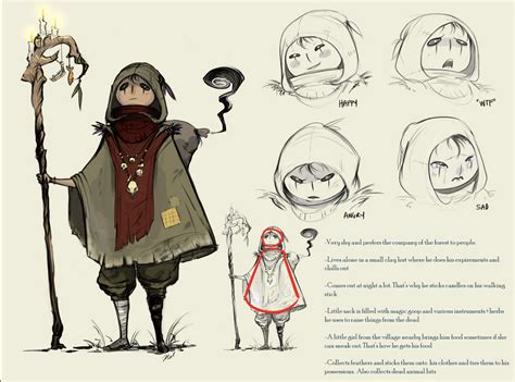 The Concept Art For An Animated Character Is Shown